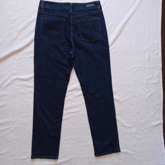 LEE Classic Fit Hi-Rise Dark Denim Straight Leg Jeans size 12 - Picture 2 of 11